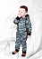 "МоёДитё" комбинезон футер с начёсом камуфляж серый КБ154 "Магнолия"